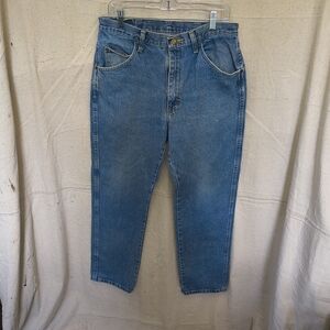 Wrangler Men's 34x32 Classic Blue Denim Jeans